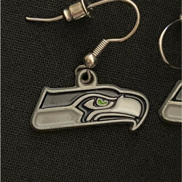 Seattle Seahawks Earrings - Picture 3 of 12